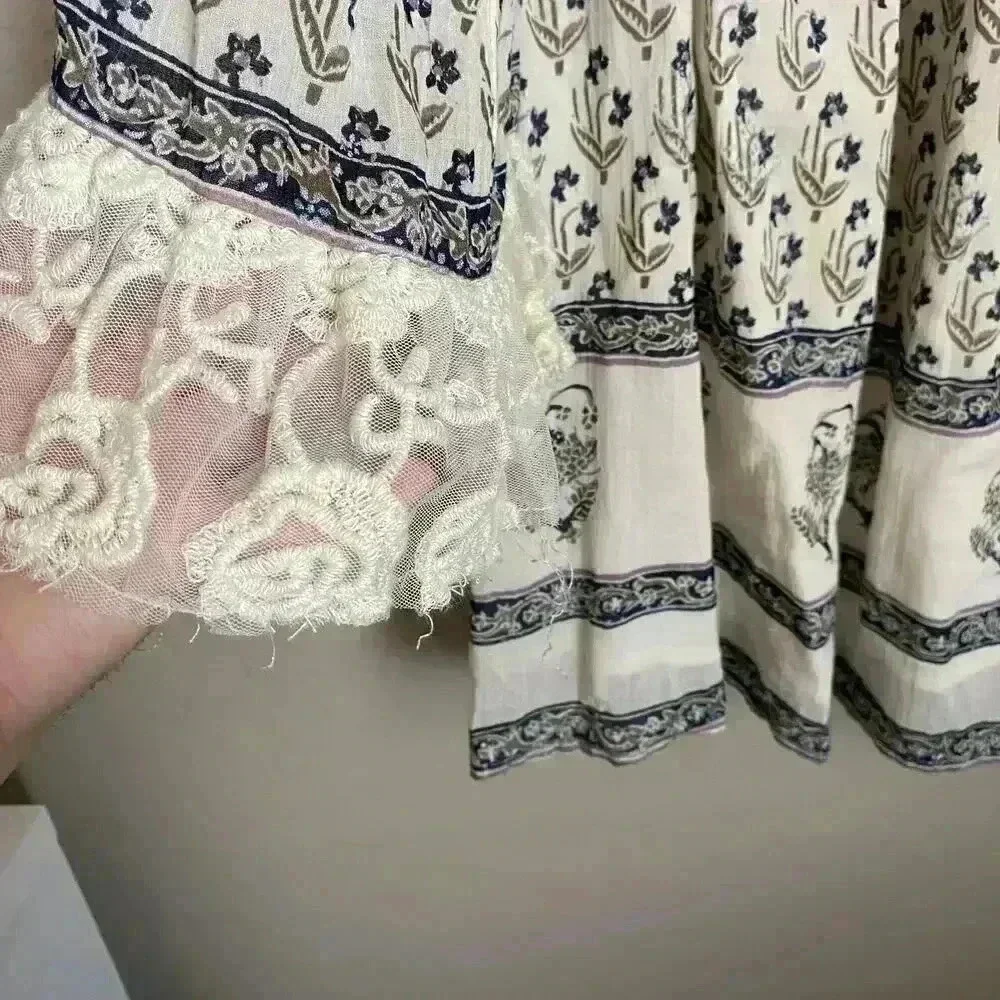 Free People Nomad Child Dress Ivory‎ Size Small